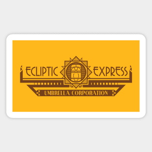 The Ecliptic Express (dark print) Magnet